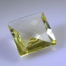 lemon Quartz loose Stone 1 Pieces 16 x 16 mm Princess Yellow faceted Gemstone