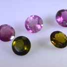 Tourmaline loose Stone 1 Pieces 6 x 6 mm Round Multi Faceted Gemstone
