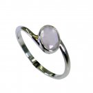 Riyo Rose Quartz Silver Jewelry With Stones Bridal Rings Sz 7 Srroq7-68017