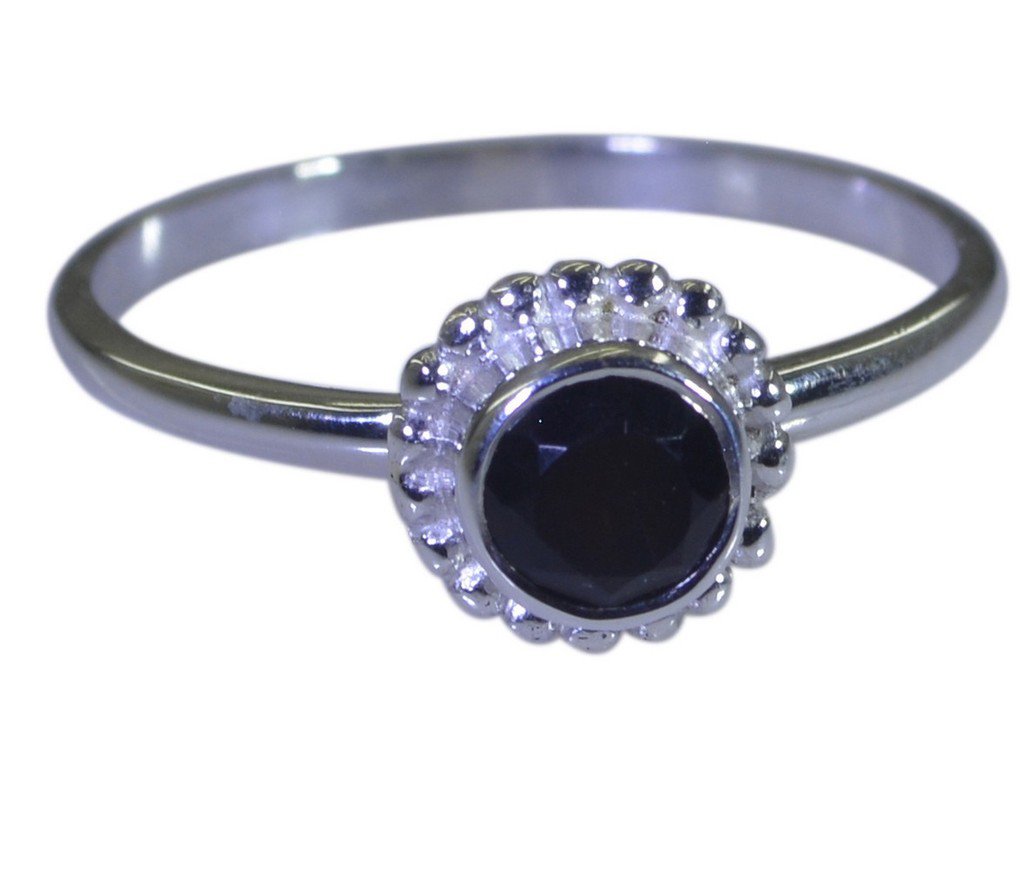 Riyo Black 925 sterling silver Black Oynx Ring yummy  gemstone jewelry SRBON100-