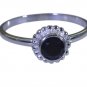 Riyo Black 925 sterling silver Black Oynx Ring yummy  gemstone jewelry SRBON100-