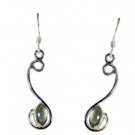 Riyo Prehnite Silver Body Jewellery Bridal Earrings L 2in Sepre-60008