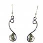 Riyo Prehnite Silver Body Jewellery Bridal Earrings L 2in Sepre-60008