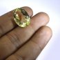 lemon Quartz loose Stone 1 Pieces 16 x 20 mm Oval Yellow faceted Gemstone