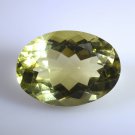 lemon Quartz loose Stone 1 Pieces 18 x 25 mm Oval Yellow faceted Gemstone