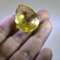 lemon Quartz loose Stone 1 Pieces 25 x 33 mm Pear Yellow faceted Gemstone