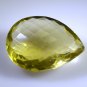 lemon Quartz loose Stone 1 Pieces 25 x 33 mm Pear Yellow faceted Gemstone