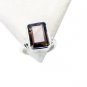 Riyo Smoky Quartz Silver Stamped Jewellery Class Ring Sz 6 Srsqu6-76001