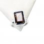 Riyo Smoky Quartz Silver Stamped Jewellery Class Ring Sz 6 Srsqu6-76001