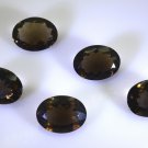 Smoky Quartz loose Stone 1 Pieces 15 x 20 mm Oval Brown faceted Gemstone