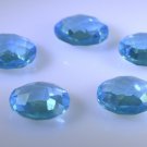 synthetic cubic zirconia Blue topaz cz loose Stone 1 Pieces 12 x 12 mm Round Bl