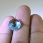 synthetic cubic zirconia Blue topaz cz loose Stone 1 Pieces 12 x 12 mm Round Bl