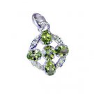 Riyo Peridot Western Silver Jewelry Eternity Band Pendants L 1in Spper-58062
