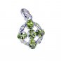 Riyo Peridot Western Silver Jewelry Eternity Band Pendants L 1in Spper-58062