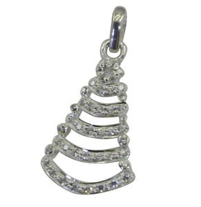 Riyo CZ925 Solid Sterling Silver Creative Pendant L 1in Spwhcz-110029