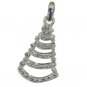 Riyo CZ925 Solid Sterling Silver Creative Pendant L 1in Spwhcz-110029
