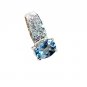 Riyo Blue Topaz Solid Silver Jewelry Cluster Pendants L 1in Spbto-10024
