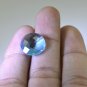 synthetic cubic zirconia Blue topaz cz loose Stone 1 Pieces 14 x 14 mm Round Blu