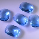 synthetic cubic zirconia Blue topaz cz loose Stone 1 Pieces 12 x 16 mm Emerald c
