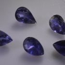 iolite loose Stone 1 Pieces 8x12,9x12 mm Pear Blue faceted Gemstone