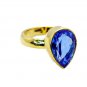 Riyo Tanzanite Cz Gold Plate Beautiful Ring Sz 6 Gprtacz6-108003