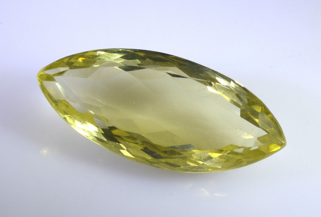 lemon Quartz loose Stone 1 Pieces 16 x 37 mm Marquise Yellow faceted Gemstone