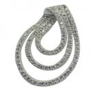 Riyo CZ925 Solid Sterling Silver Cute Pendant L 2in Spwhcz-110030