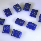 Lapis Lazuli loose Stone 1 Pieces 10 x 13 mm Emerald cut Blue cabochon Gemstone