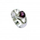 Riyo Garnet Modern Silver Jewellery Uk India Sz 6 Srgar6-26245