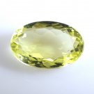 lemon Quartz loose Stone 1 Pieces 14 x 21 mm Oval Yellow faceted Gemstone