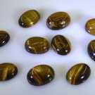 Tiger Eye loose Stone 1 Pieces 12 x 16 mm Oval Brown cabochon Gemstone