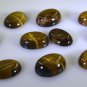 Tiger Eye loose Stone 1 Pieces 12 x 16 mm Oval Brown cabochon Gemstone