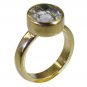 Riyo Multi Gold Plated Rutile Quartz CZ Ring good-looking handmade jewelry for s