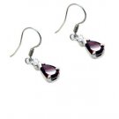 Riyo Garnet Silver Jewelry Supply Huggy Earrings L 1in Segar-26046