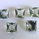 Green amethyst loose Stone 1 Pieces 12 x 12 mm Princess Green faceted Gemstone