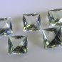 Green amethyst loose Stone 1 Pieces 12 x 12 mm Princess Green faceted Gemstone