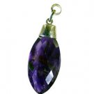 Riyo Amethyst Silver Jewelry Party Promise Pendants L 1.2in Spame-2113