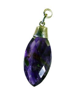 Riyo Amethyst Silver Jewelry Party Promise Pendants L 1.2in Spame-2113