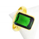 Emerald Cz Gold Plated Fashion Promise Ring