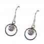 Riyo Rose Quartz Initial Silver Jewelry Gift Earring L 1in Seroq-68004