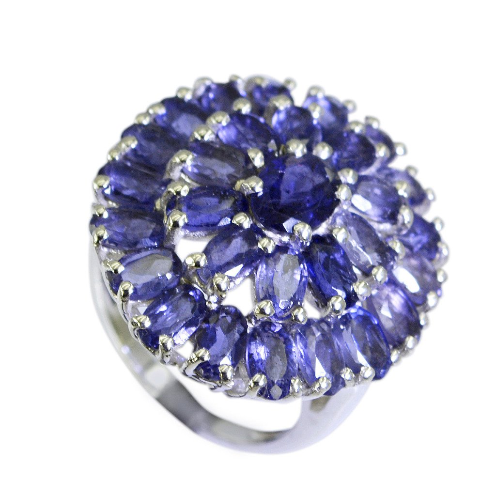 Orecchini Pendenti In Argento 925 Con Iolite Blu - Gioielli Riyo