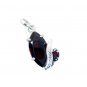 Riyo Garnet Famous Silver Designers Snow White Pendants L 1in Spgar-26028