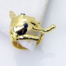 Riyo Black Onyx 18kt Y Gold Fashion  Ring Sz 7 Gprbon7-6080