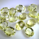 lemon Quartz loose Stone 1 Pieces 15 x 19 mm Oval Yellow faceted Gemstone