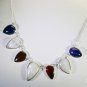Riyo  Gemstone Filigree Jewelry Silver Necklace Women L 16in Snmul-52002