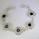 Riyo Garnet Cast Jewelry Silver Bracelet Women L 7.5in Sbragar-26023