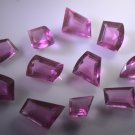 Ruby cz loose Stone 1 Pieces free size Fancy Pink faceted Gemstone