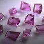 Ruby cz loose Stone 1 Pieces free size Fancy Pink faceted Gemstone