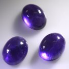 Amethyst loose Stone 1 Pieces 15 x 20 mm Oval Purple cabochon Gemstone