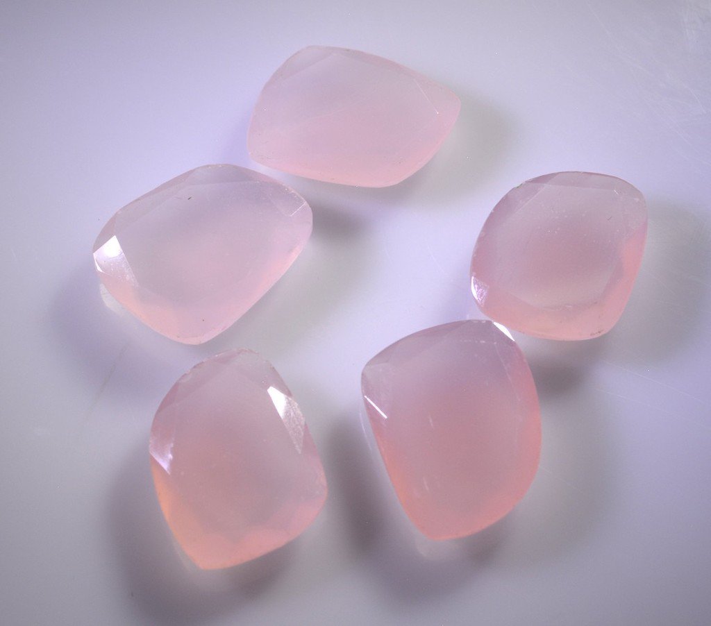 Rose Quartz loose Stone 1 Pieces free size Fancy Pink faceted Gemstone